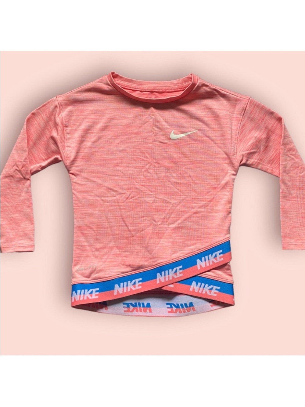 Nike Coral Pink Heather Dri-FIT Athletic Top